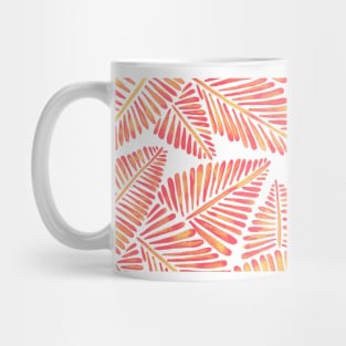 Pink Banana Leaves Mug